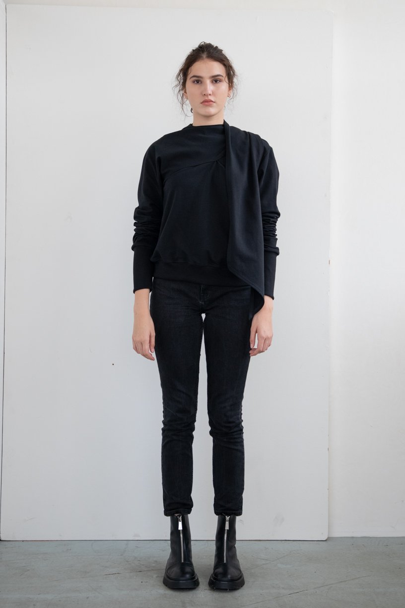 LEEDA Mikina Tie Wrap Sweatshirt