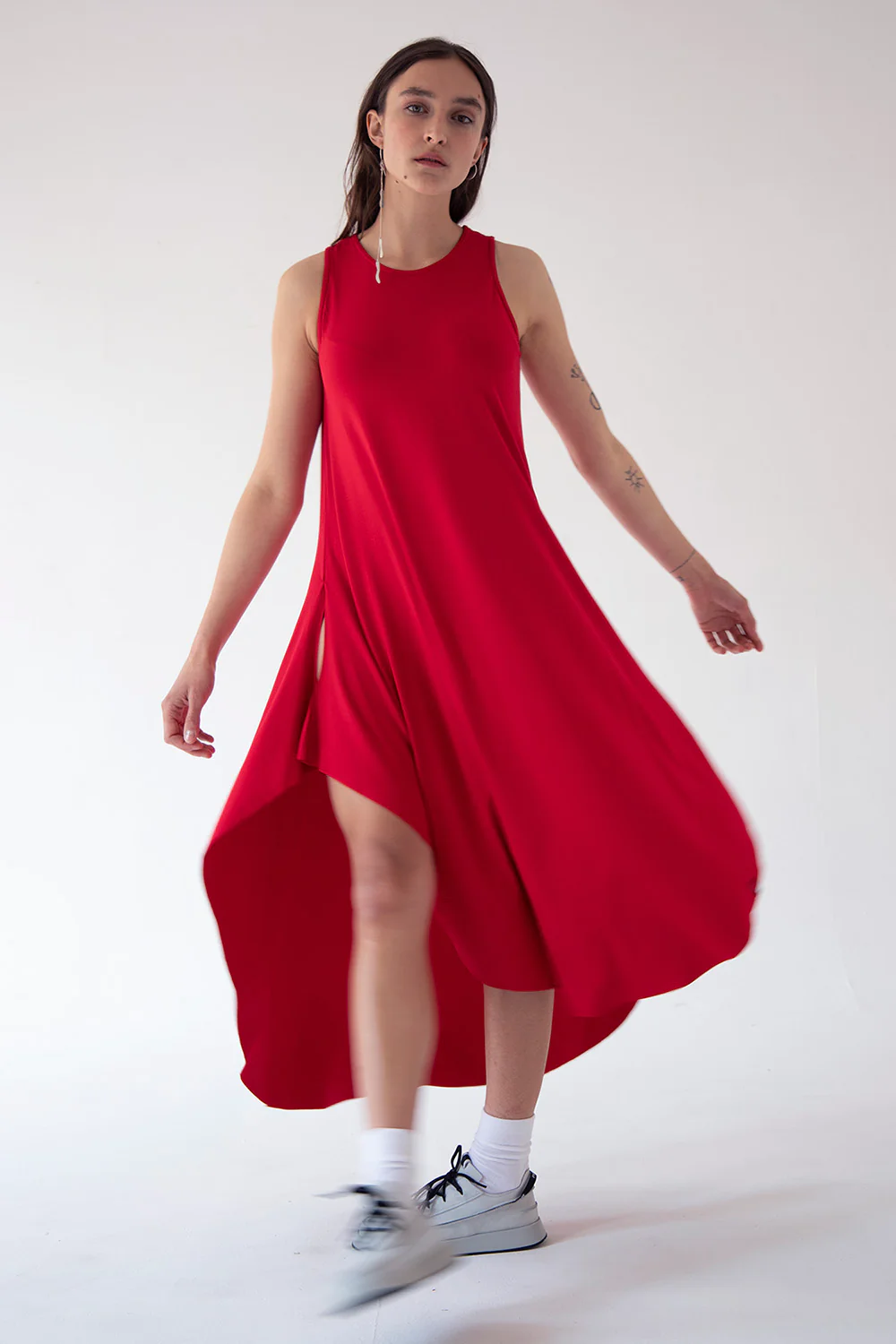 LEEDA Šaty Summer Knot red