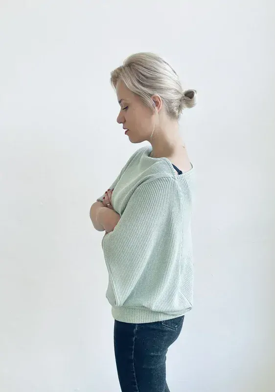 MUXU top WIDESLEEVER WARM 