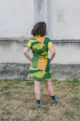 AWACLOTHES Košilové šaty LILA FIELD
