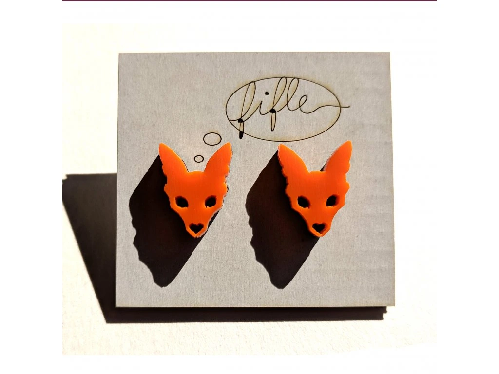 FIFLE Náušnice Liška 