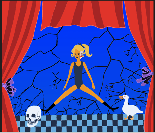 EVA JAROŇOVÁ Plátěná taška DIVADLO