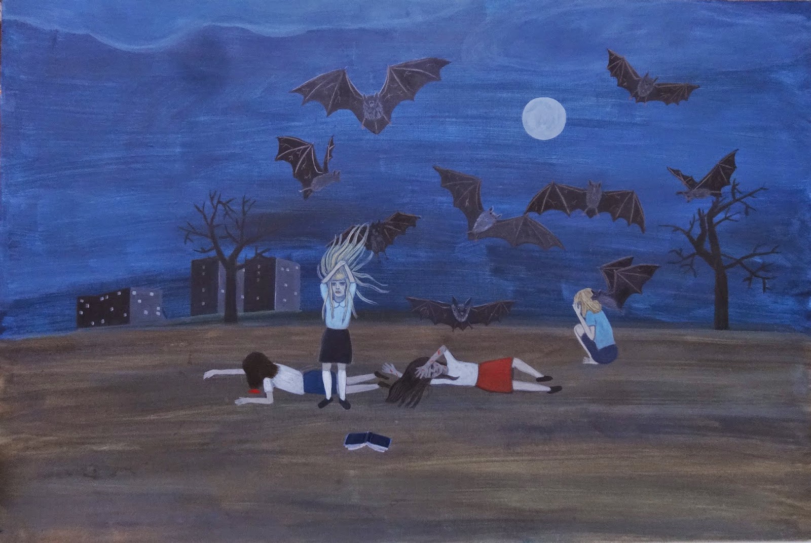 EVA JAROŇOVÁ Plátěná taška NETOPÝŘI