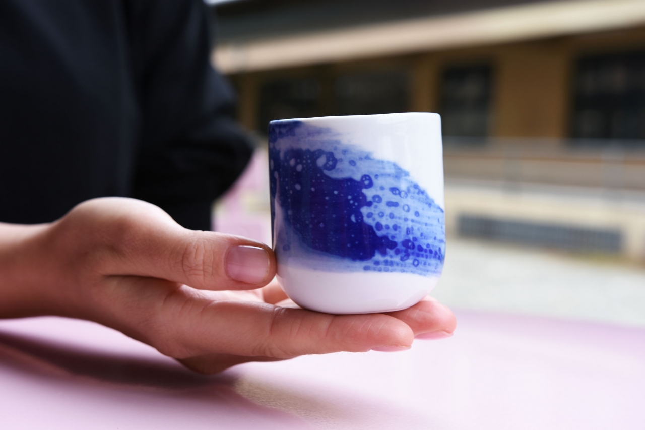 TYFORMY Porcelánový Pohárek ESPRESSO modrý