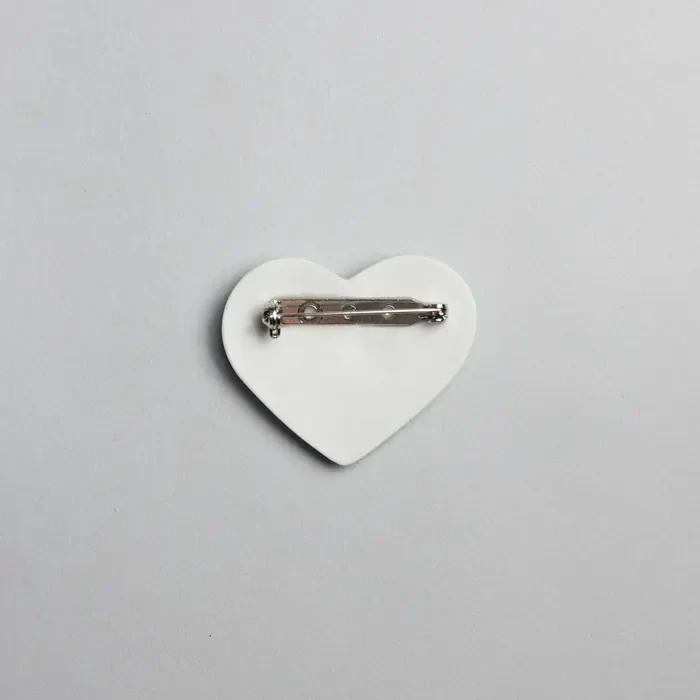 STEHLIK DESIGN Porcelánová brož SRDCE Folklor pozlacená