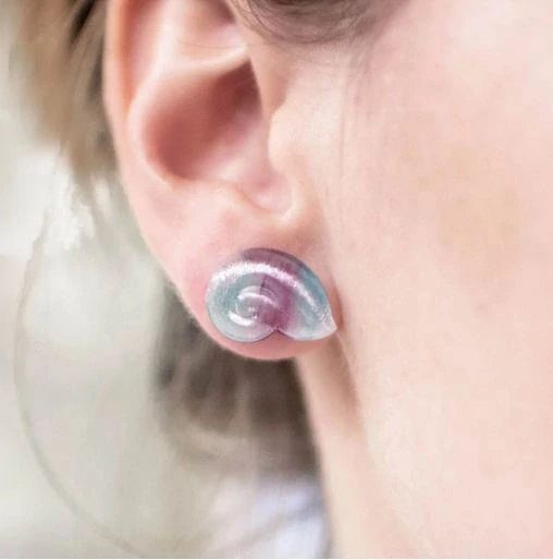 STUDIO JSEM Náušnice ulitky PLANKTON