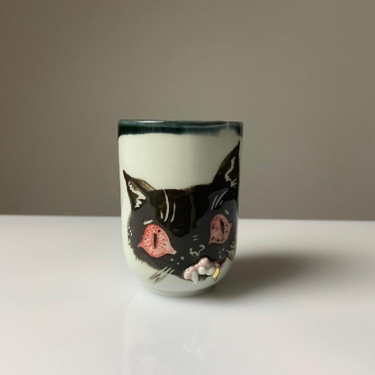 MINKA Porcelánový Espresso hrnek KOČKA