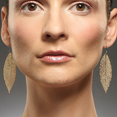 MICHAELA GORCOVÁ Náušnice Bobkový list pozlacený