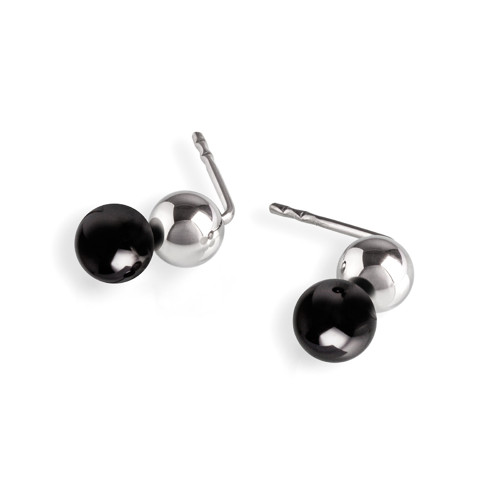 JARA DESIGN Náušnice 092 černý zirkon