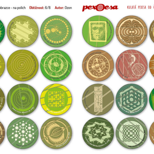 PEXOESA Kulaté Pexeso KOSMICKÉ OBRAZCE