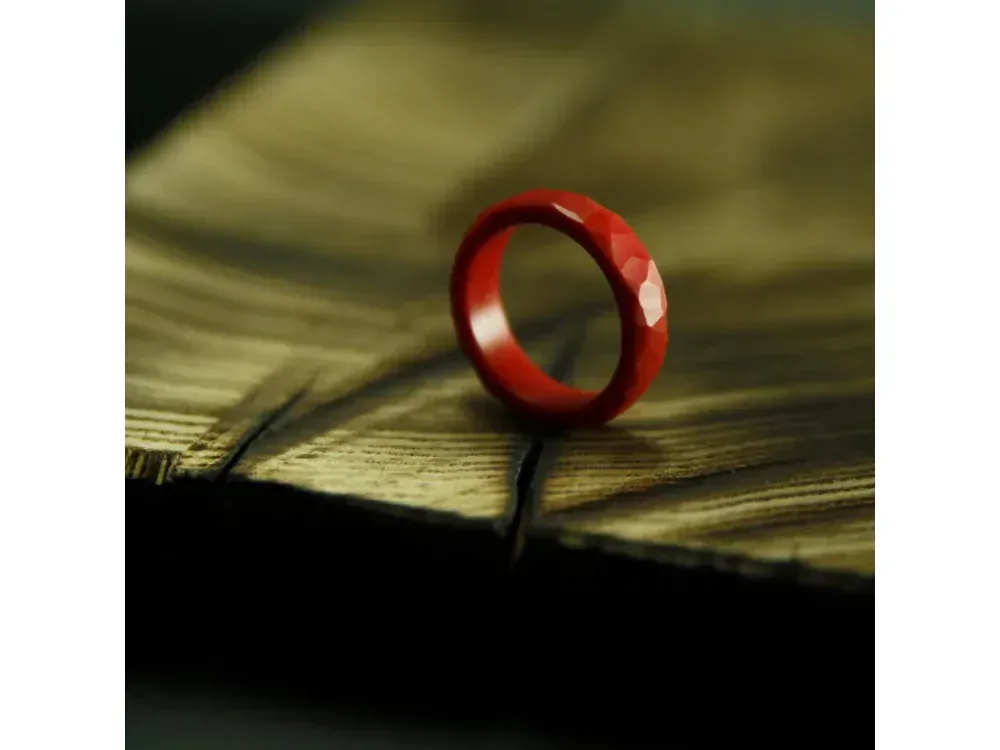 LUBA BAKIČOVÁ Prsten ze skla CIRCLE 2