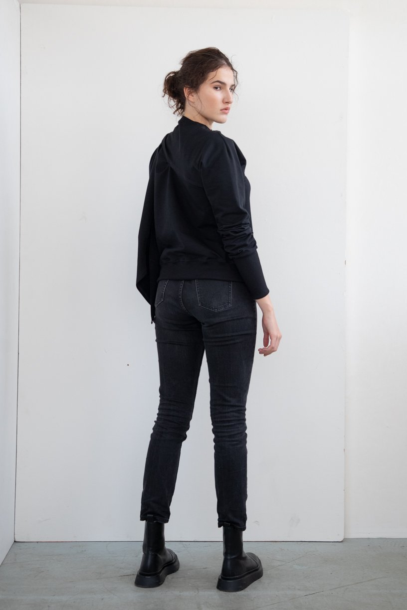 LEEDA Mikina Tie Wrap Sweatshirt