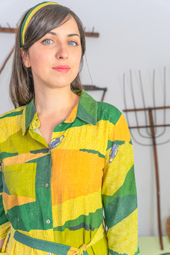 AWACLOTHES Košilové šaty ALINE FIELD