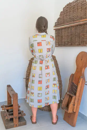 AWACLOTHES Košilové šaty ALINE BLOCK