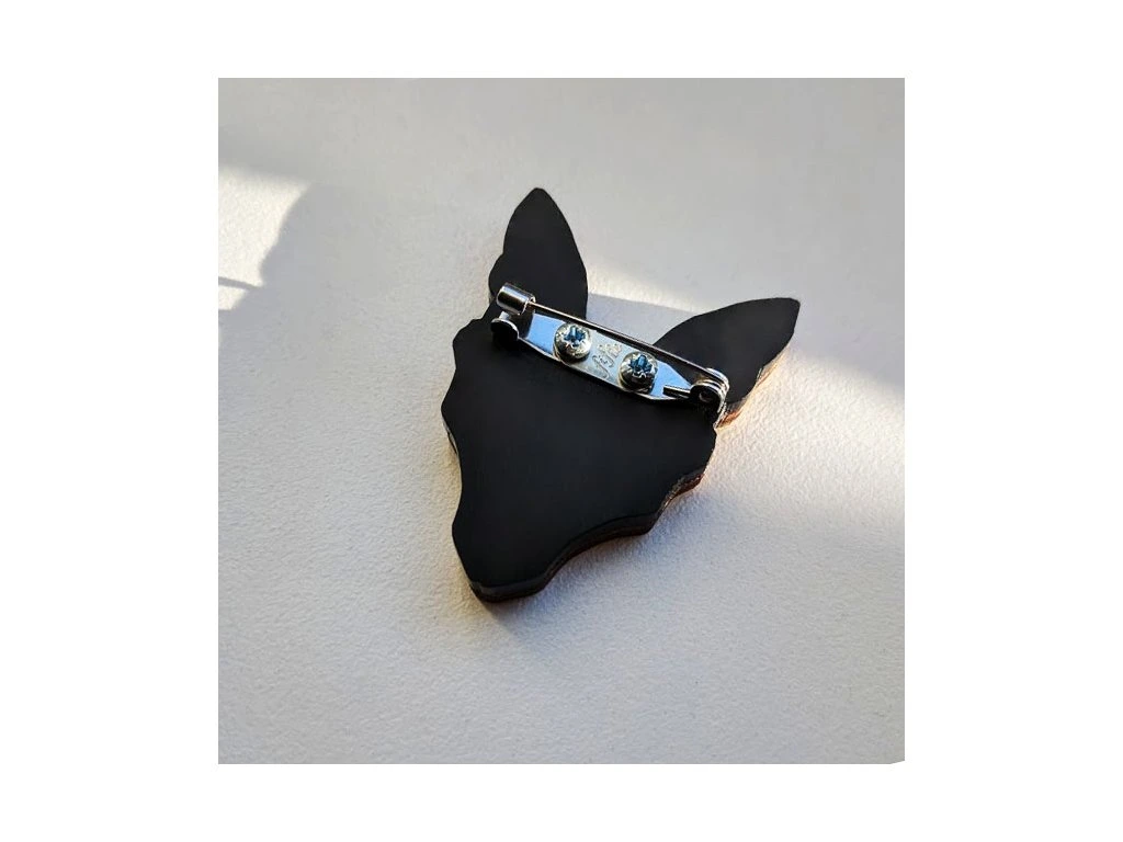 FIFLE Brož dřevěná Liška 