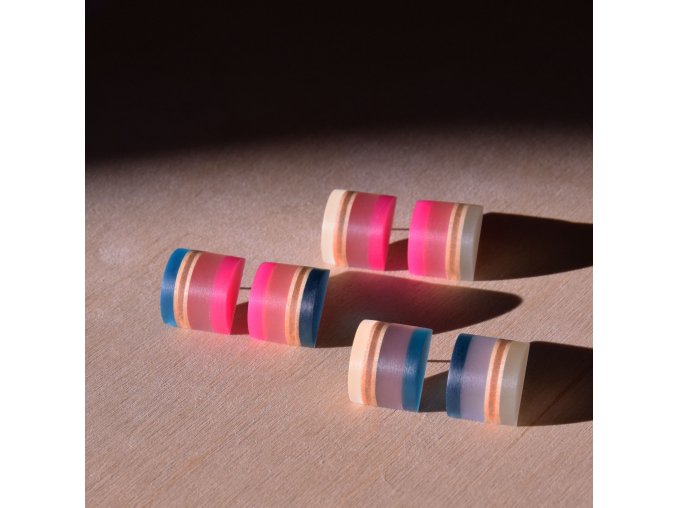 FIFLE Náušnice puzety oblé Želé