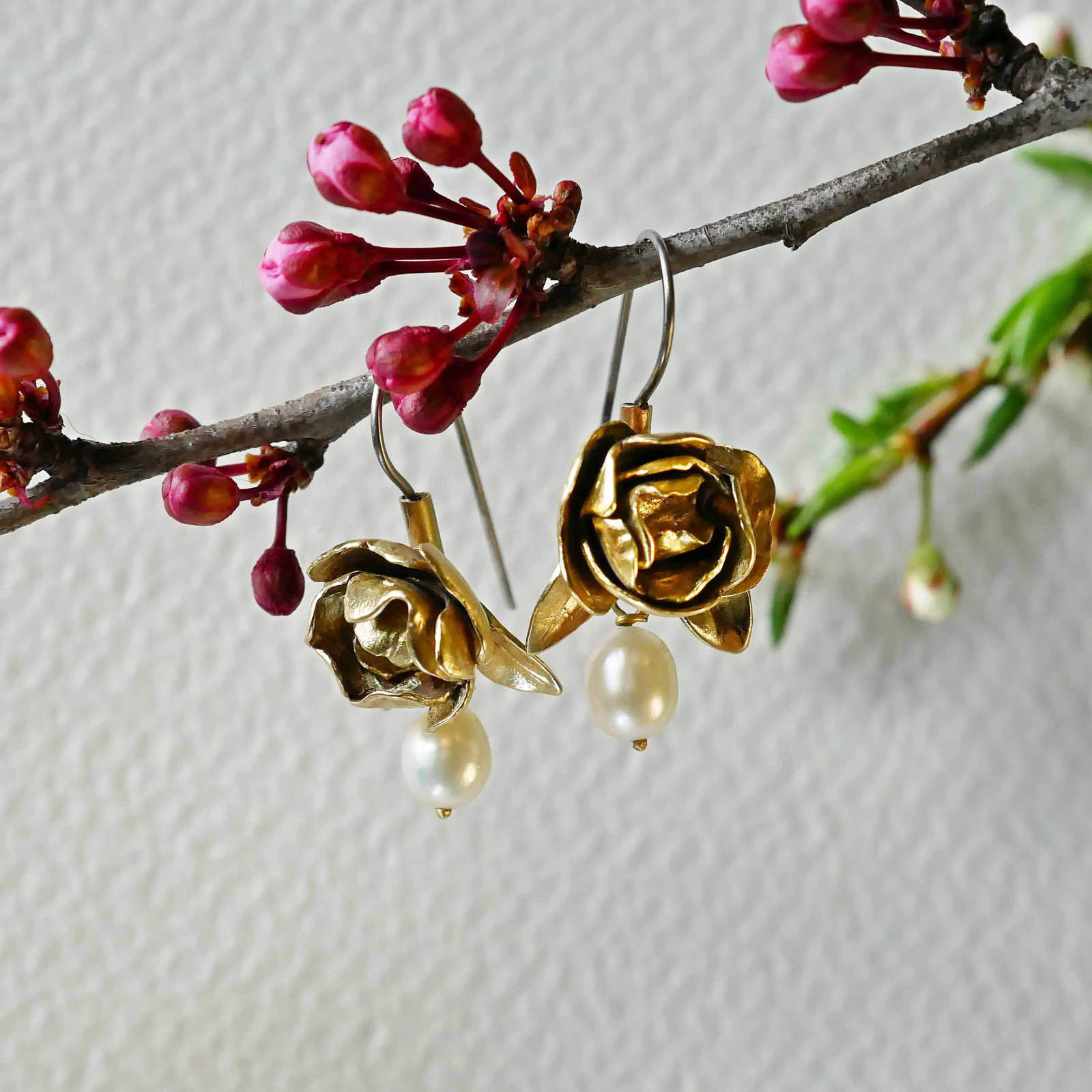 ATMA Náušnice PEARL and ROSE