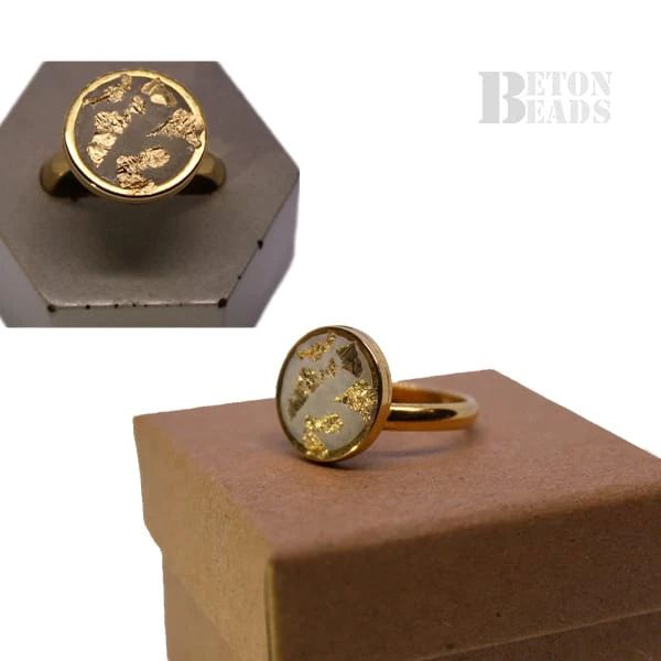 BETONBEADS Prsten zlatý 2