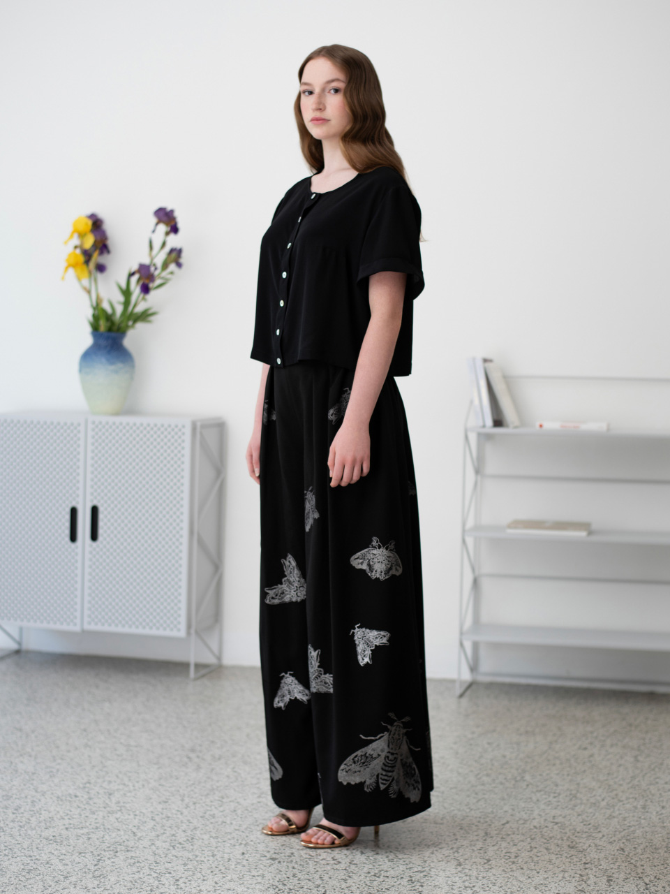 MAYDA Sukně kalhotová Culottes Můry 2