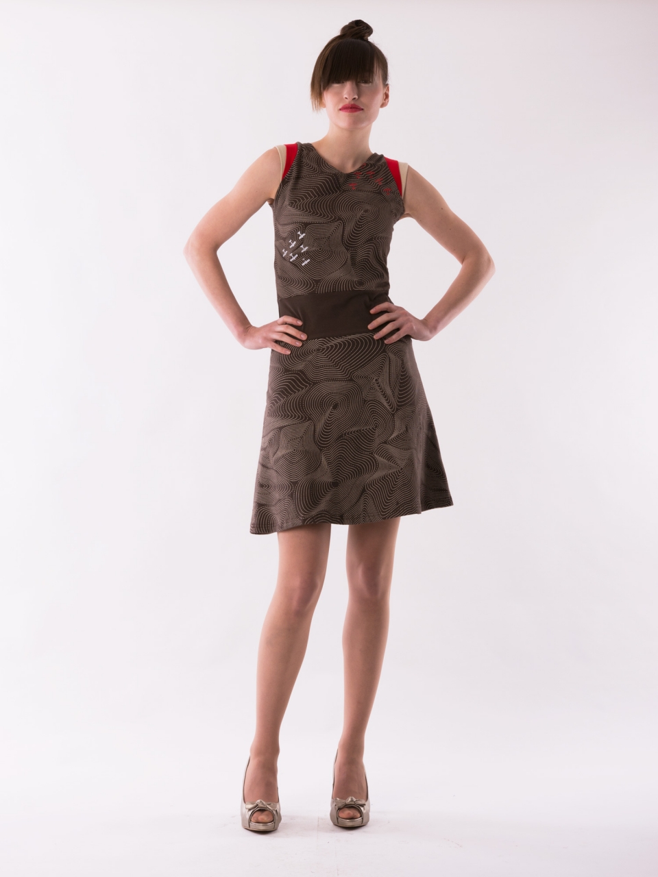 MAYDA Šaty Contour Lines