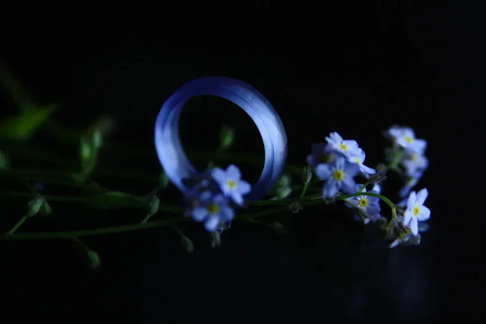 LUBA BAKIČOVÁ Prsten ze skla CIRCLE 2