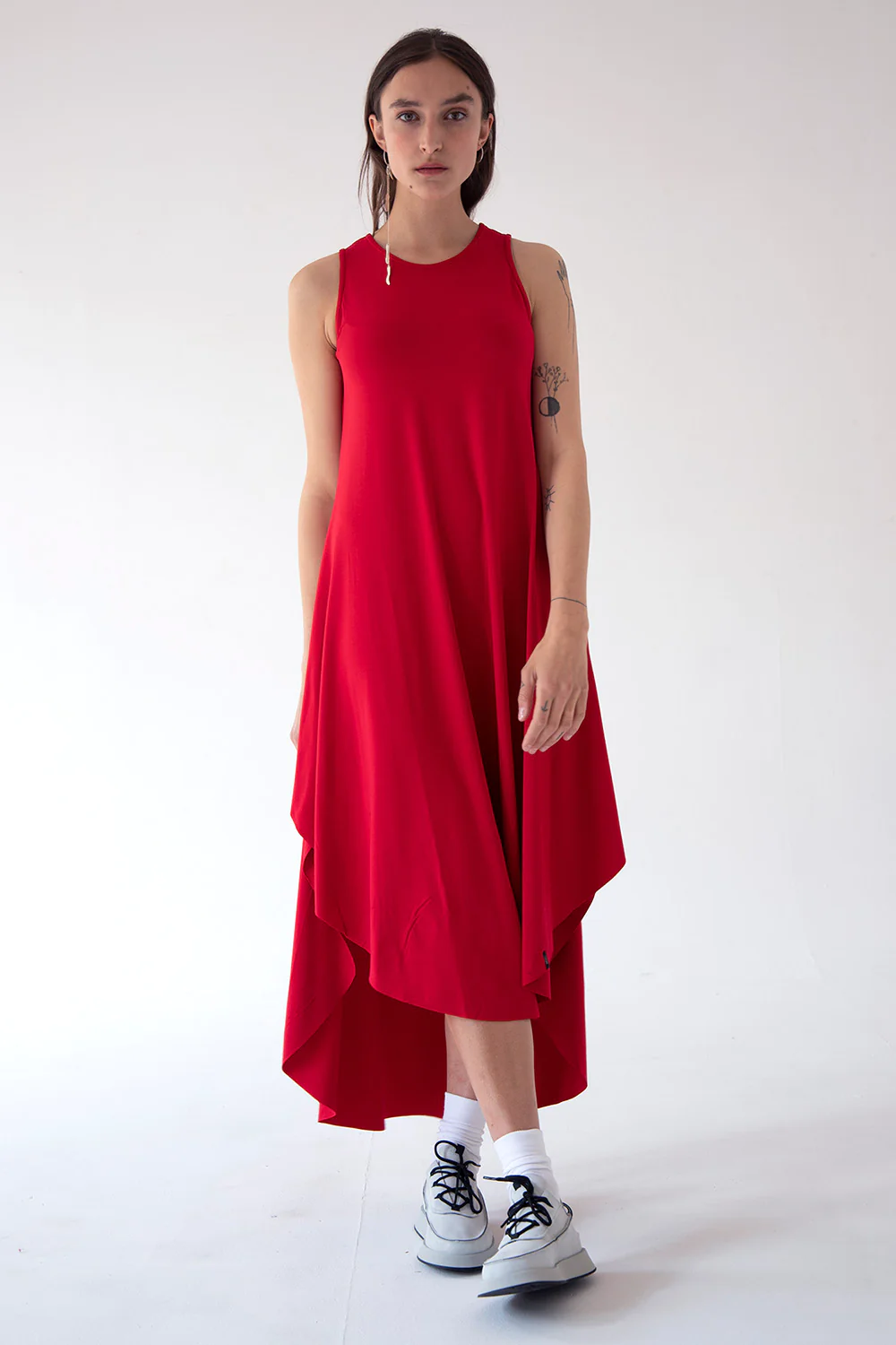 LEEDA Šaty Summer Knot red