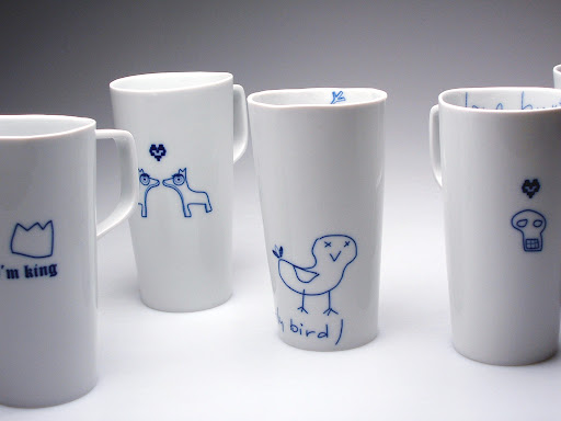PETR HŮZA Porcelánový Hrnek PES