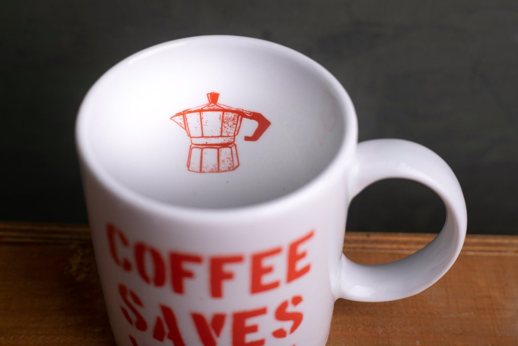 DEAFMESSANGER Hrnek COFFEE SAVES MY LIFE