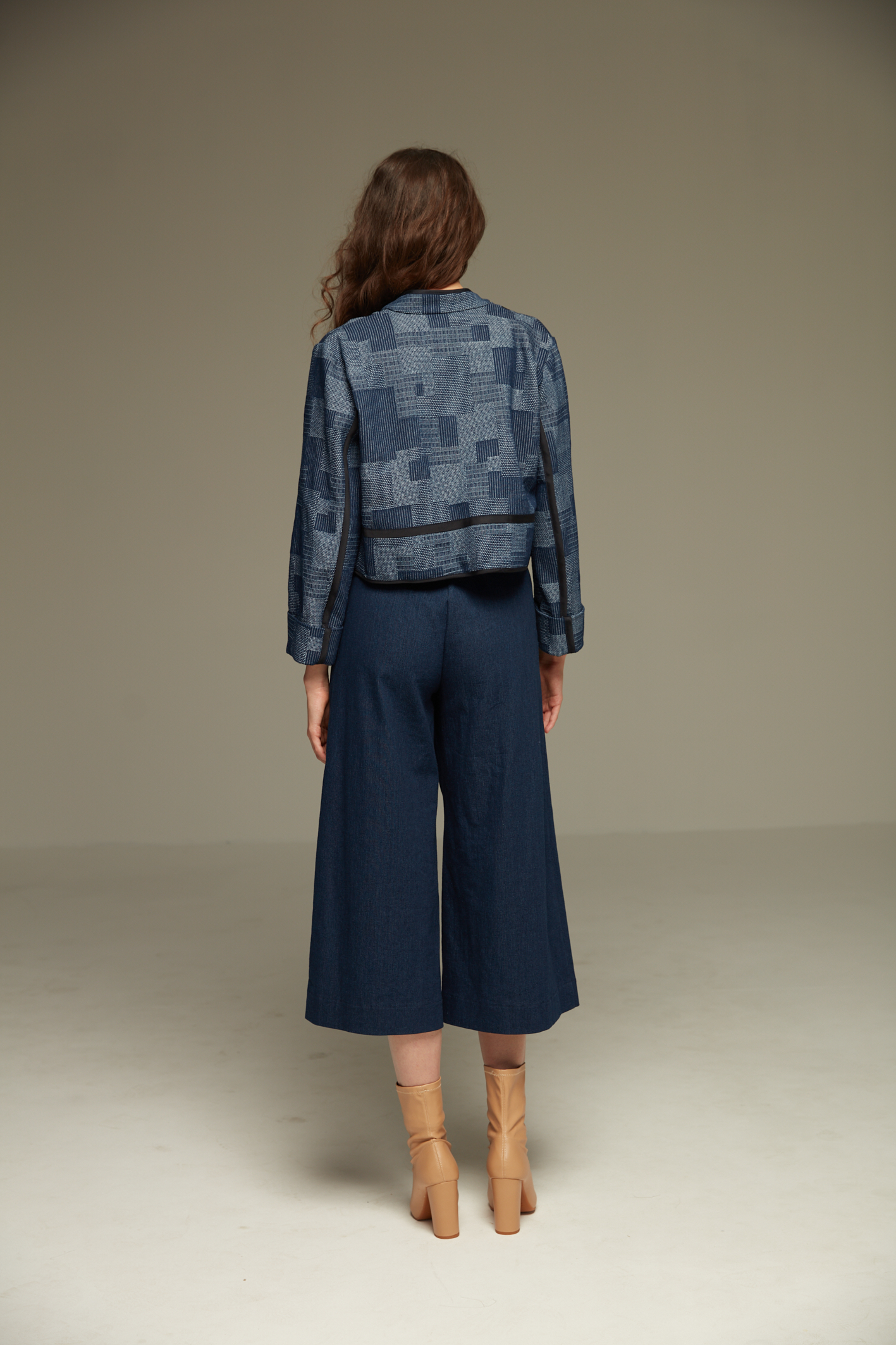 ZUZANA VESELÁ Denimová Kalhotová Sukně 