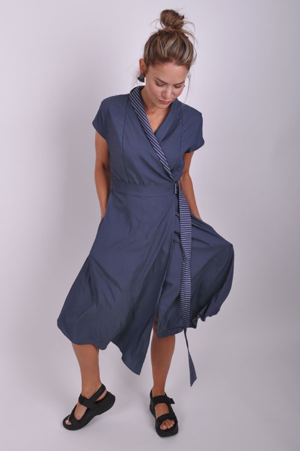 SCURA šaty WRAPIX denim