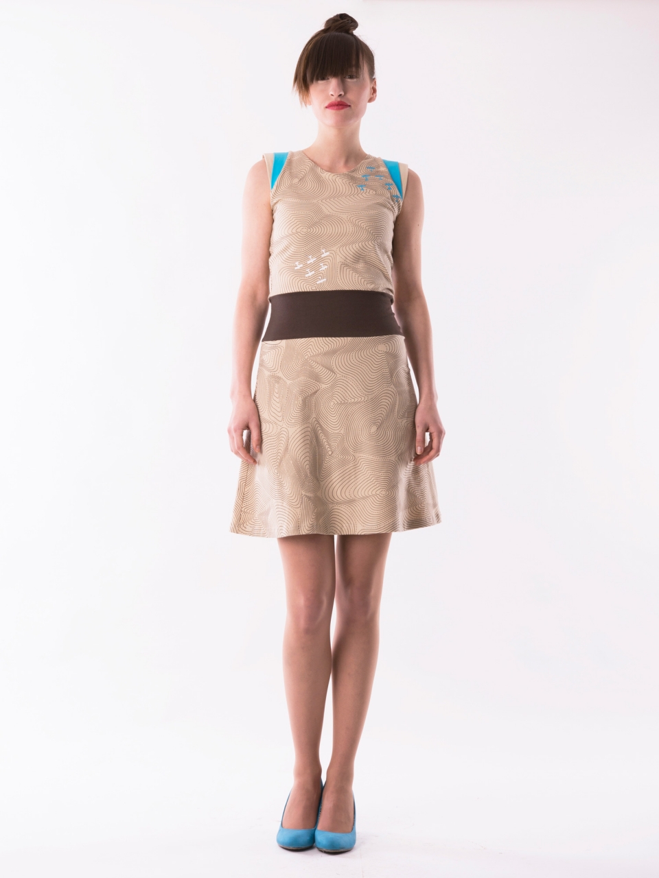 MAYDA Šaty Contour Lines