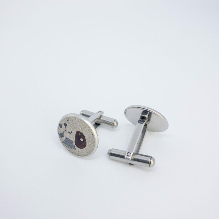 CONCRETNE  Betonové Manžetové knoflíky s POLODRAHOKAMY