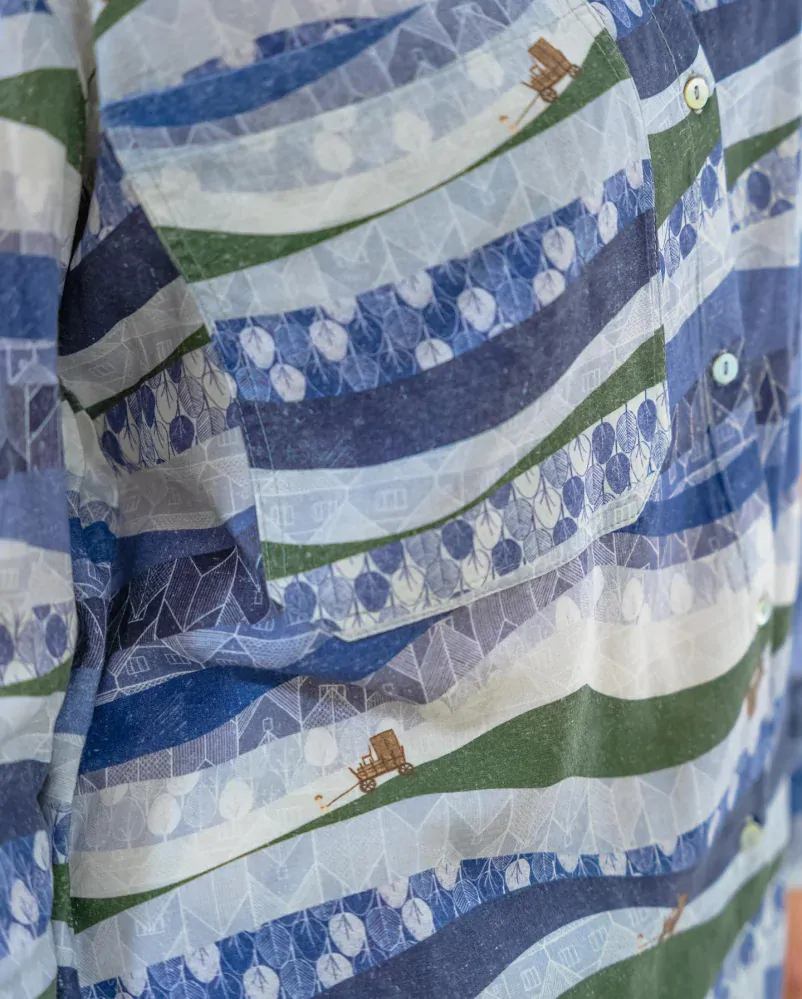 AWACLOTHES Šaty PIROS WAVE