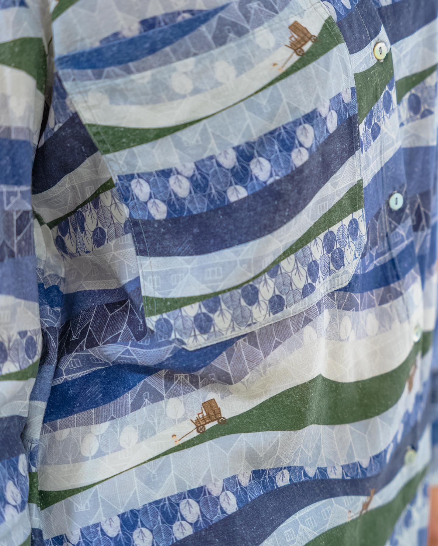 AWACLOTHES Košilové šaty LILA WAVE