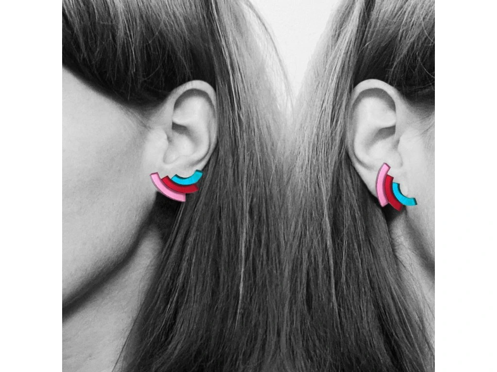 FIFLE Náušnice Duha