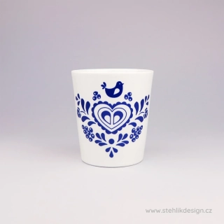 STEHLIK DESIGN Porcelánový pohárek Folklor