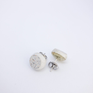 CONCRETNE  Betonové Náušnice PUZETY KOULE