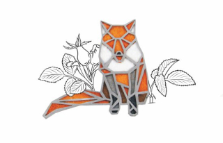 INTIMITY Brož geometrická LIŠKA