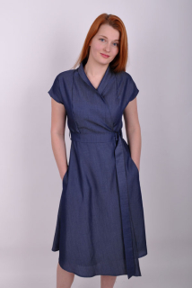 SCURA šaty WRAPIX denim