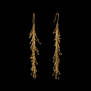 MICHAELA GORCOVÁ Náušnice Rosa pozlacené