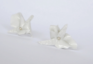 TYFORMY Porcelánové Náušnice FLORA