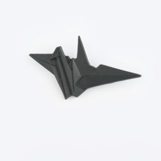 STEHLIK DESIGN Porcelánová brož JEŘÁB černá